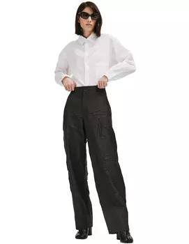 Wrinkled Pants in Black