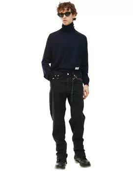 Зауженные джинсы с молниями