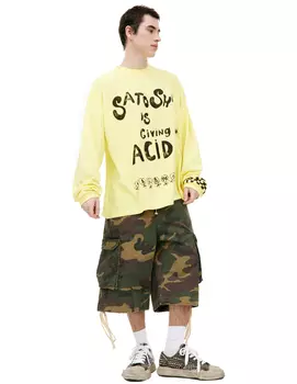 Yellow monoprint longsleeves