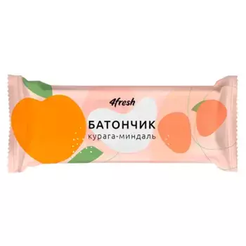 Батончик фруктово-ореховый «Курага-Миндаль» 4fresh FOOD, 35 г