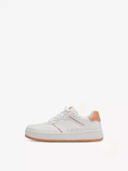 Ботинки на шнурках женские Tamaris, Белый комб. 40