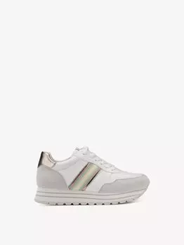 Ботинки на шнурках женские Tamaris, Белый/серый 36