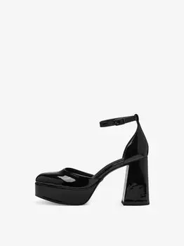 Лодочки женские Tamaris, Черный лаковый 40
