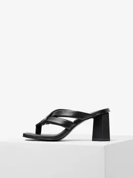 Мюли кожаные