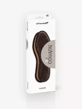 Стельки из мериносовой шерсти, р. 39 Tamaris, Коричневый 39
