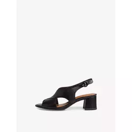 Босоножки на каблуке кожаные