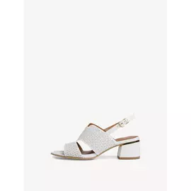 Босоножки на каблуке кожаные