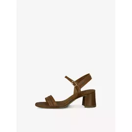 Босоножки на каблуке кожаные