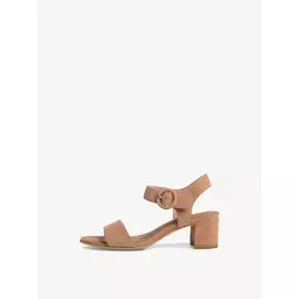 Босоножки на каблуке кожаные