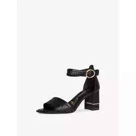 Босоножки на каблуке кожаные