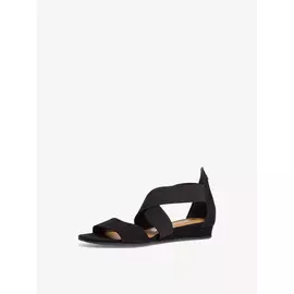 Босоножки на танкетке кожаные