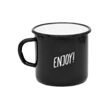 Кружка "Enjoy!" эмалированная, 400 мл