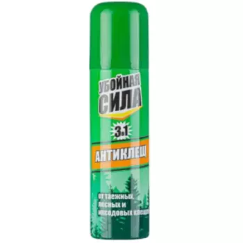 Аэрозоль Убойная сила 3в1 Антиклещ для одежды, 150 мл