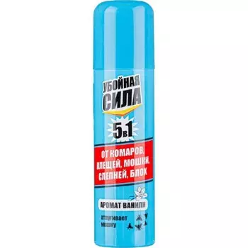 Аэрозоль Убойная сила Maximum от комаров, клещей и мошки, 150 мл
