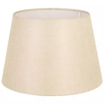 Абажур, E27, 41х30х28 см, текстиль, бежевый