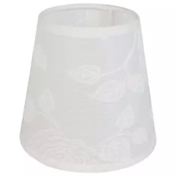 Абажур, E27 и Е14, 120х130х90 мм, текстиль, белый