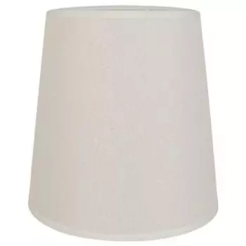 Абажур, E27 и Е14, 200х200х150 мм, текстиль, бежевый