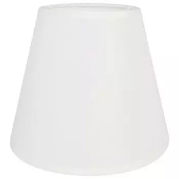 Абажур, E27 и Е14, 205х160х170 мм, текстиль, белый