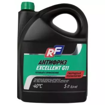 Антифриз Ruseff G11, 5 л, зеленый