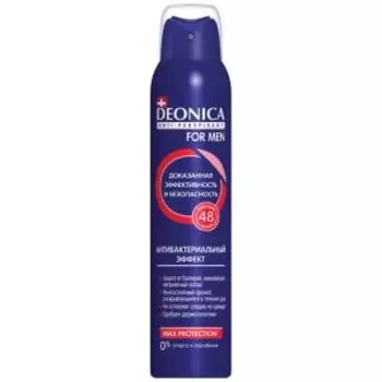 антиперспирант DEONICA aнтибактериальный эффект мужской, спрей 200мл