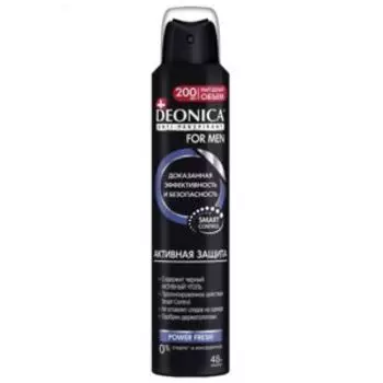 Антиперспирант Deonica For Men Активная Защита, спрей, 200 мл