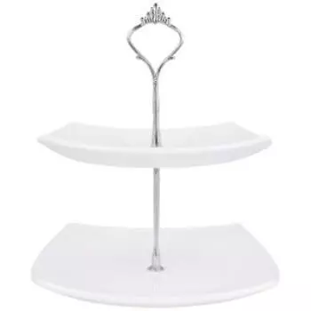 этажерка 2-х ярусная Lavenir Белье стеклокерамика