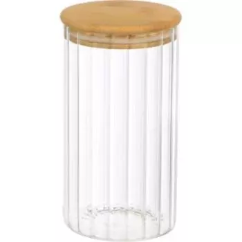 Банка для хранения Leonord Aroma Riviera, 1300 мл, стекло/бамбук