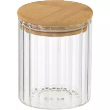Банка для хранения Leonord Aroma Riviera, 450 мл, стекло/бамбук