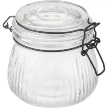 Банка Mallony La Scala с бугельным цветным замком, 500 мл, стекло