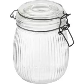 Банка Mallony La Scala с бугельным цветным замком, 750 мл, стекло