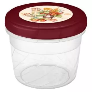 Банка с крышкой Осень, 0.8 л, пластик