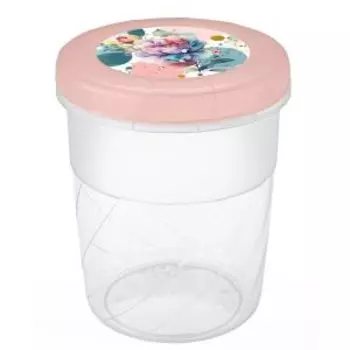 Банка с завинчивающейся крышкой Phibo Пион, 1.2 л, пластик