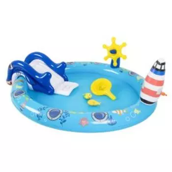 Бассейн надувной игровой детский Sunclub Море, 203х152х64 см, 163 л