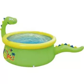Бассейн с надувным бортом круглый Sunclub 3D Динозавр со спреем, 175х175х62 см, 1143 л
