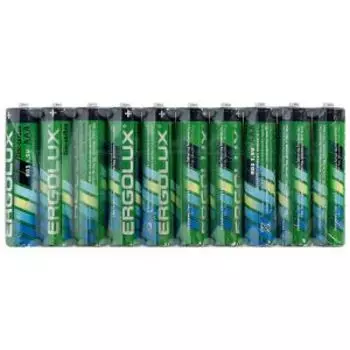 Батарейки солевые Ergolux R03 SR-10, 10 шт, ААА, 1.5 В