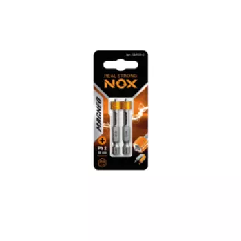 Бита с магнитной насадкой Magneo, Е6,3, PH2, 50мм, карта, 2шт