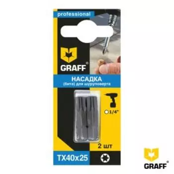 Бита TX GRAFF, 40x25 мм, 2шт