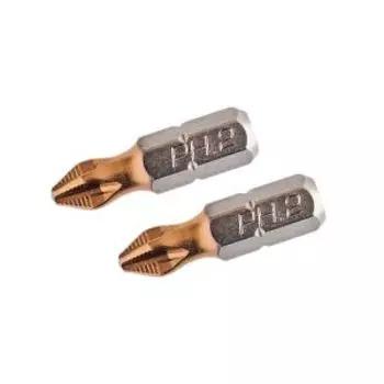 Биты JETTOOLS 25PH2 WP для больших нагрузок, с покрытием TiN, 2 шт