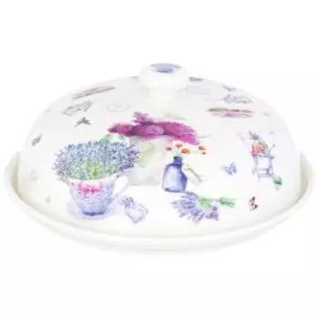 Блинница Elan Gallery Лаванда, 23х23х9.5 см, фарфор