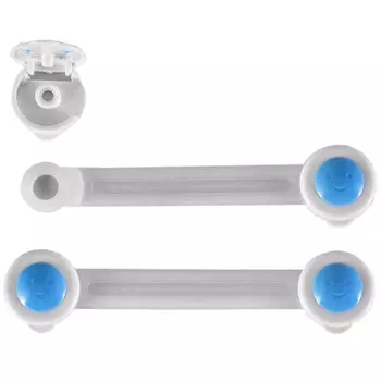 Блокиратор гибкий для дверей шкафов и ящиков, 2 шт, ABS-пластик, полиэтилен