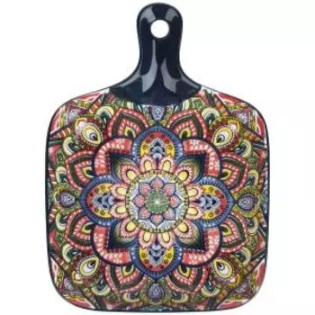 Блюдо Arabesque с ручкой, 23х14.5 см, фарфор