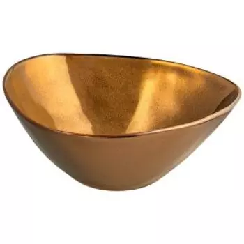 Блюдо Бронза, 22х20 см, фарфор