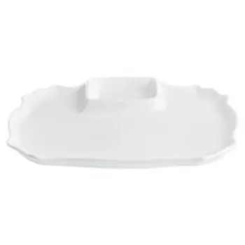 Блюдо для шашлыка Айсберг, фарфор