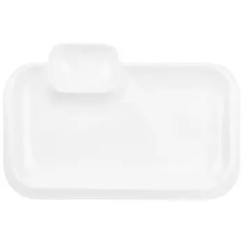 блюдо ELAN GALLERY Айсберг 30,5х20х3 см, с соусницей, фарфор