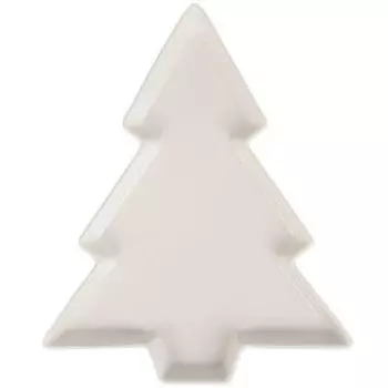 Блюдо FIR Елочка, 22х18 см, фарфор