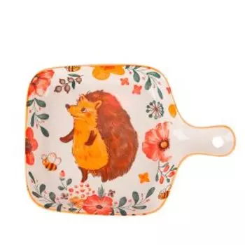 блюдо NOUVELLE HOME Ёжик 22х16х3см, фарфор