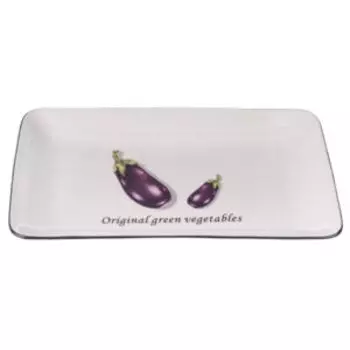 Блюдо прямоугольное Salad, 23 см, фарфор