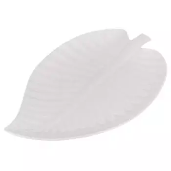 Блюдо сервировочное Маршмеллоу Лист, фарфор