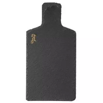 Блюдо сервировочное с ручкой, 30х15 см, сланец