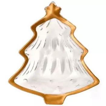 Блюдо Wonder Елочка, 15.5х13.5х4.5 см, стекло